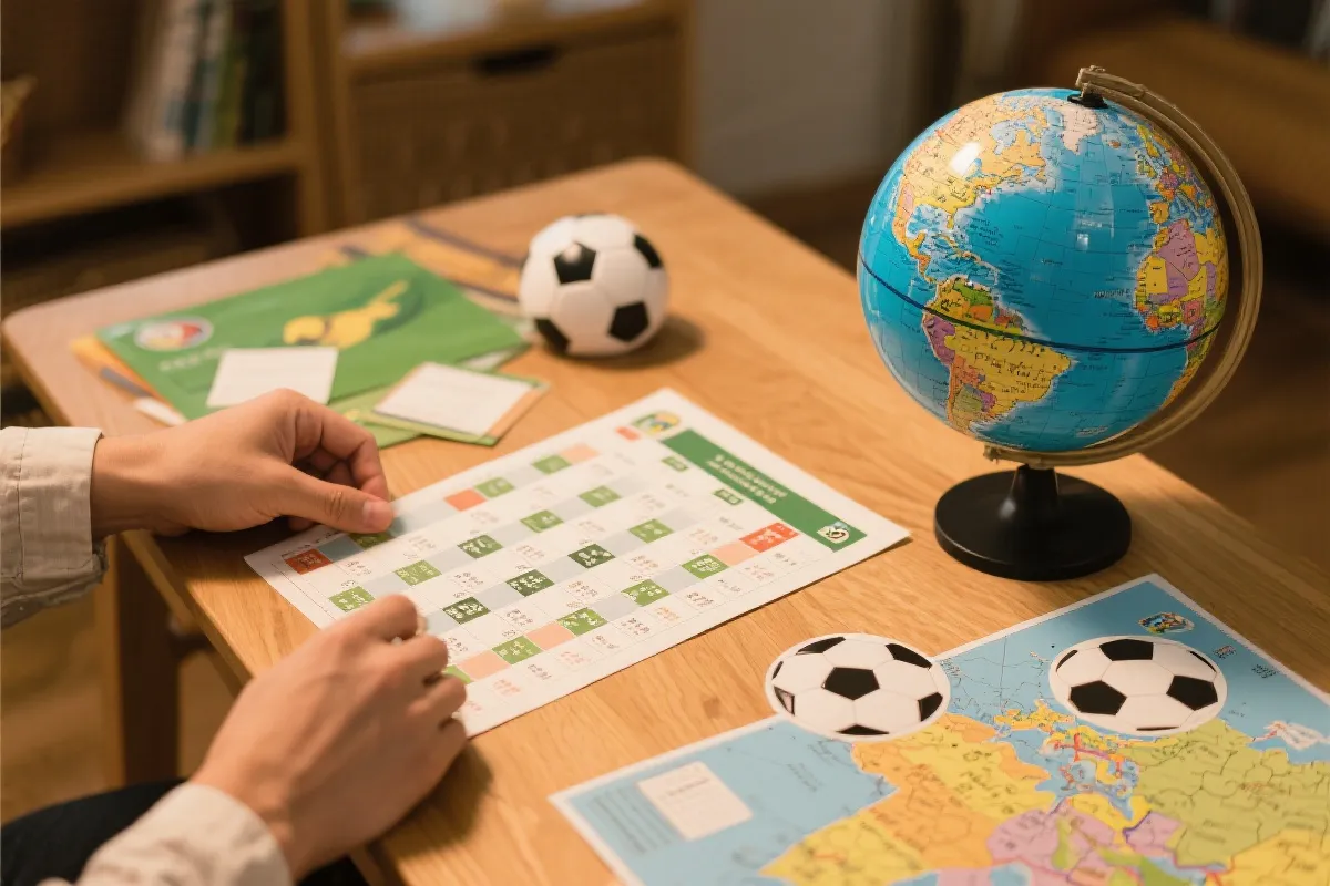 球迷在地图上标注观赛计划