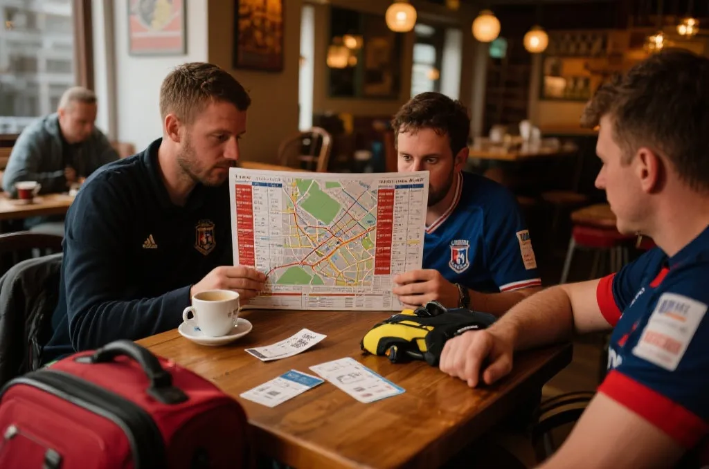 球迷查看赛程并规划多城观赛路线